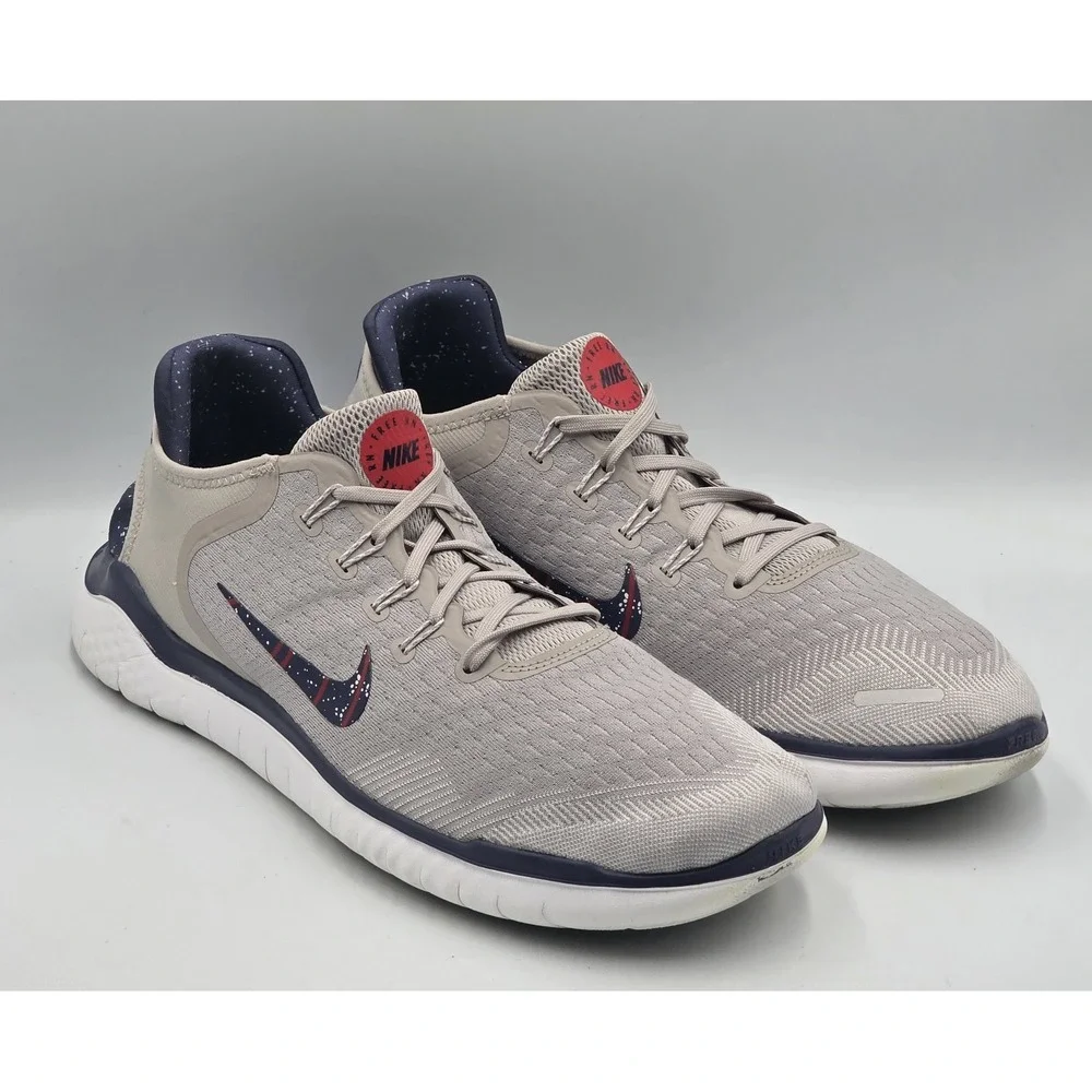 Nike Free RN 2018 Moon Particle Men's Running Shoes AQ0557-200 Sz 13